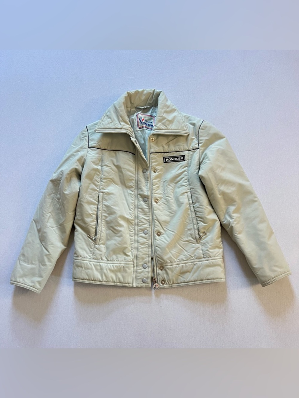 Moncler Vintage Light Grey Puffer Jacket